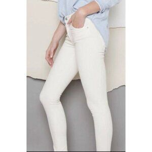 NEW James Jeans Claire Cropped Pure White Legging Jeans 27 Stretch